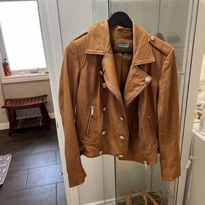 Danier Tan Leather Jacket